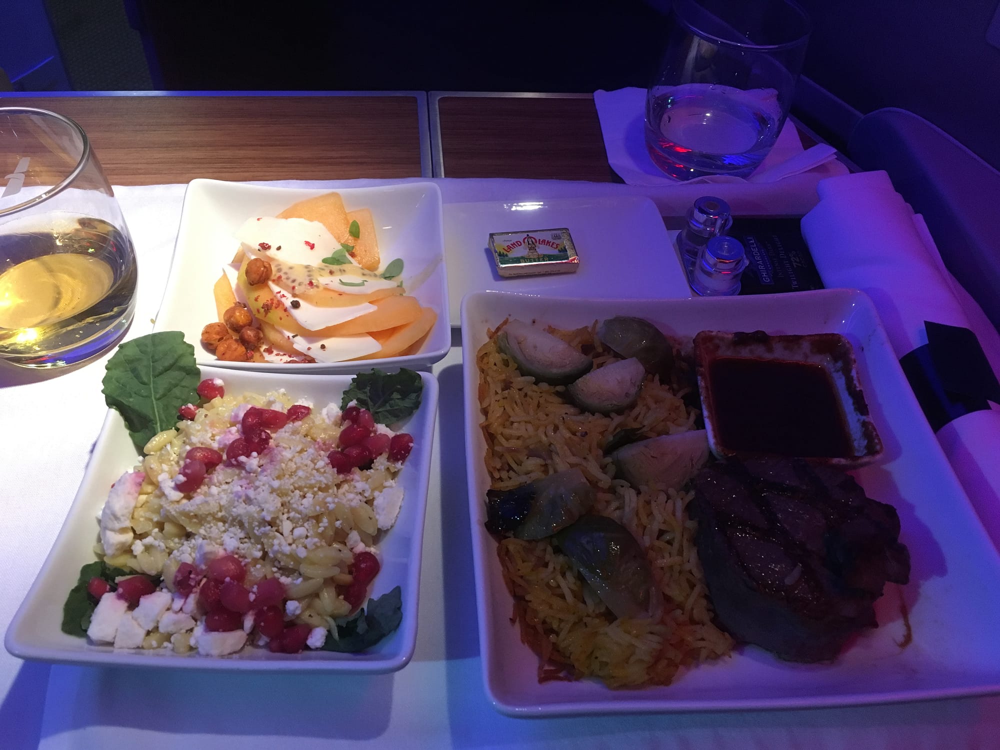 American Airlines Business Class Food