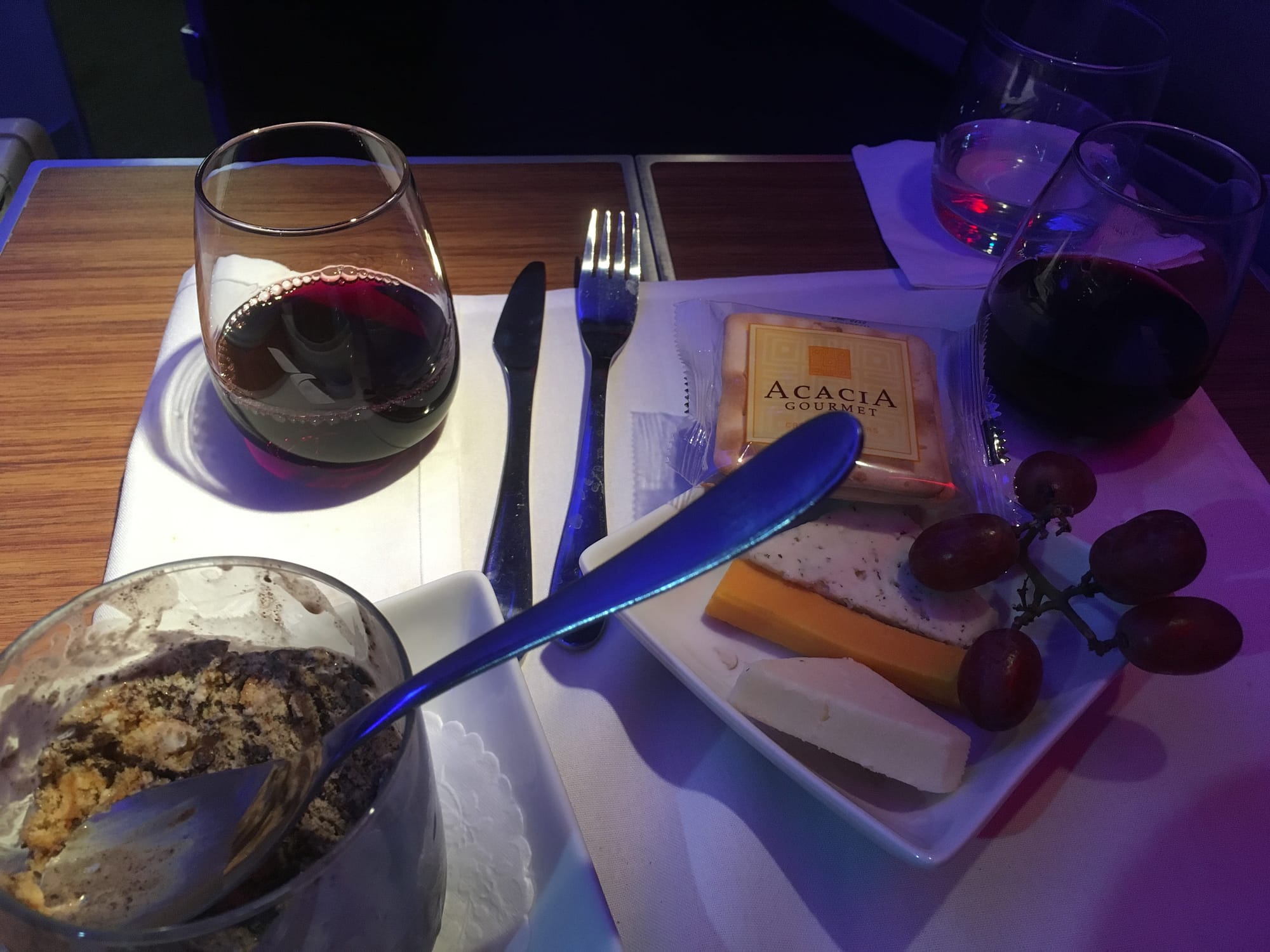 American Airlines Business Class Food