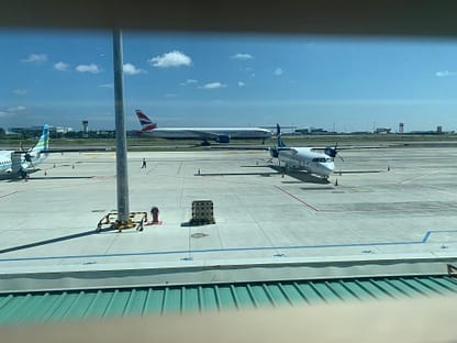 British Airways Boeing 777-300ER G-STBP landing at Male Airport