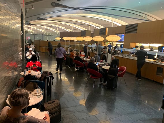 Neil Scrivener reviews the Air Canada Maple Leaf Lounge at Canada's Toronto Pearson Airport. 