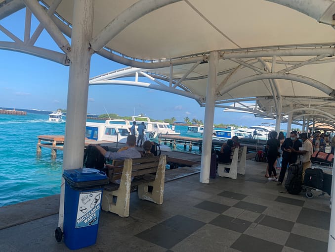 Speed Boat Terminal at Male Airport, Maldives